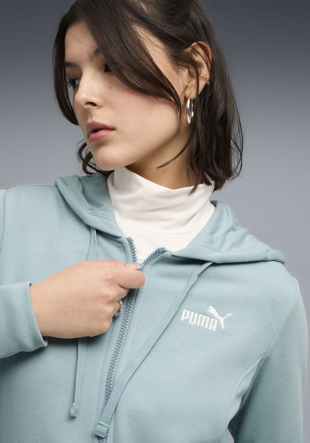 PUMA Trainingsanzug »HOODED SWEAT SUIT TR CL« 2 tlg. mit Kapuze, lockere Passform