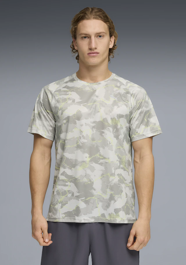 PUMA Trainingsshirt »M PWRTRAIN AOP TEE« Regular Fit, kurze Ärmel, für Fitness und sportliche Aktivitäten