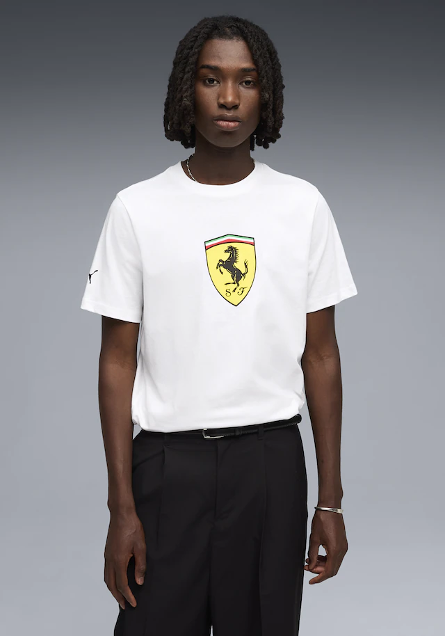 PUMA T-Shirt »FERRARI COLORED SHIELD TEE« Regular Fit, Kurzarm, für Motorsport-Fans, Rundhalsausschnitt