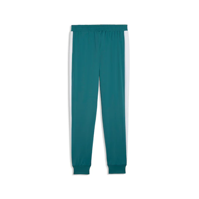 PUMA Trainingshose »T7 FOUNDATION CL POLY KNITTED PANTS« mit Eingrifftaschen, Regular Fit, sportlicher Stil