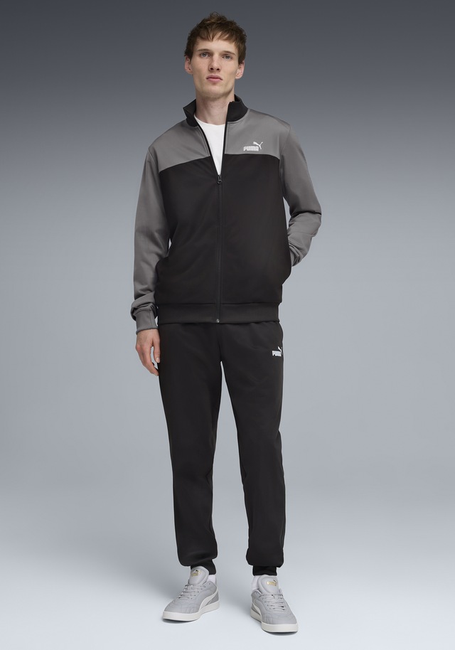 PUMA Trainingsanzug »POLY COLORBLOCK SUIT« 2 tlg. ohne Kapuze