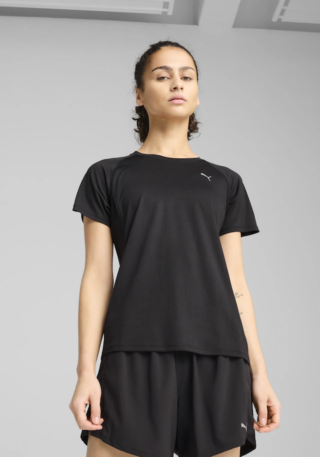 PUMA Laufshirt »W RUN VELOCITY TEE (POLY)« ergonomische Schnittführung, kurze Ärmel, sportliches T-Shirt