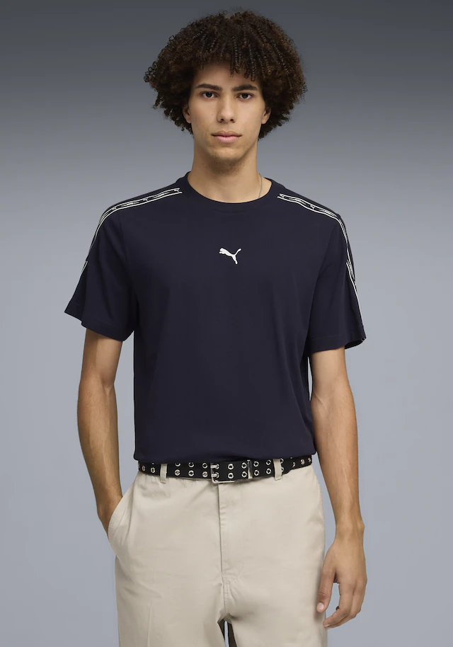 PUMA T-Shirt »ESS TAPE TEE« Regular Fit, Kurzarm, für sportlichen Look, aus Baumwolle