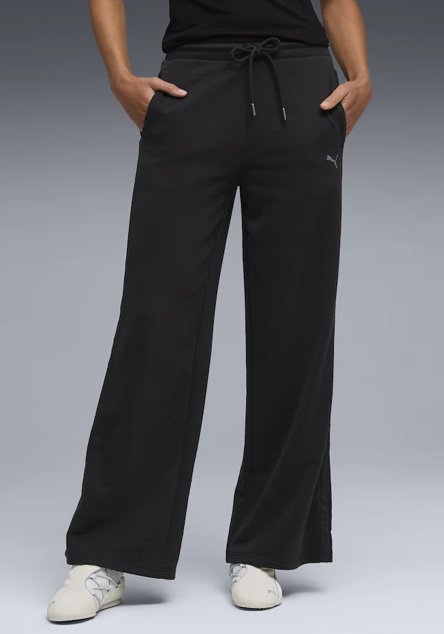 PUMA Trainingshose »HER COMFORT HIGH-WAIST WIDE LEG PANTS TR« hoher Bund, weites Bein, mit Eingrifftaschen, sportlicher Stil
