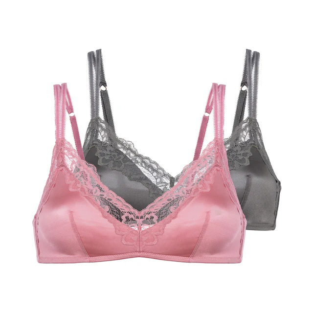 Dorina Bralette »Origins Shiny Micro« mit zarter Spitzenborte, glänzend, verstellbare Träger