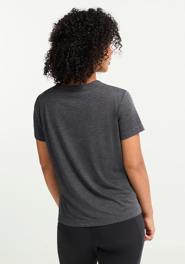 Jack Wolfskin Funktionsshirt »WILDTRAIL T W« mit V-Ausschnitt, aus Polyester, normale Länge, Kurzarm