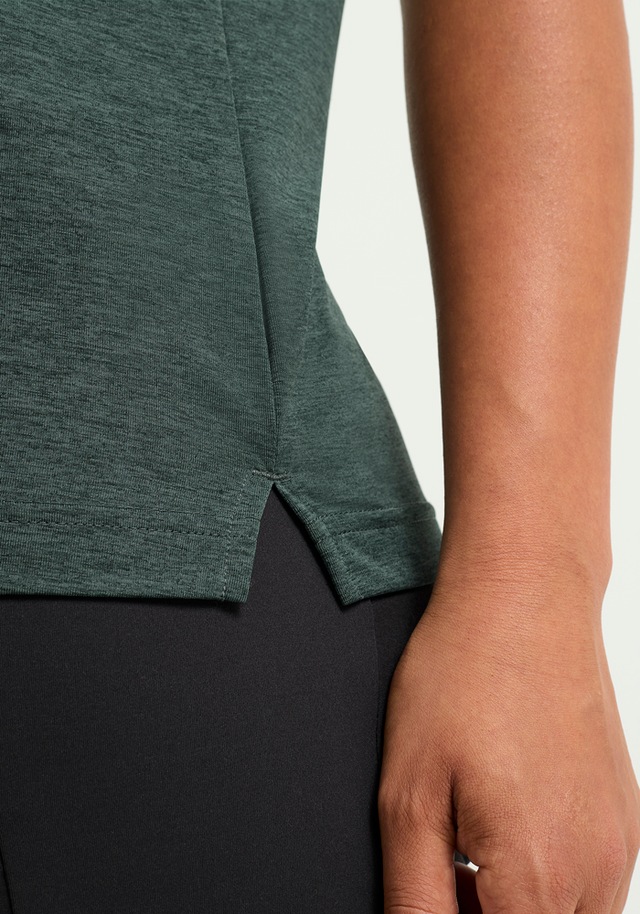 Jack Wolfskin Funktionsshirt »WILDTRAIL T W« mit V-Ausschnitt, aus Polyester, normale Länge, Kurzarm