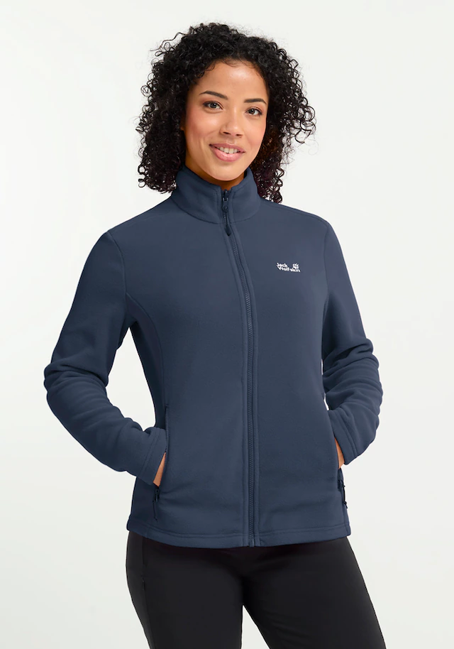 Jack Wolfskin Fleecejacke »TAUNUS 100 FZ W« winddicht, wasserabweisend, mit durchgehendem Reißverschluss