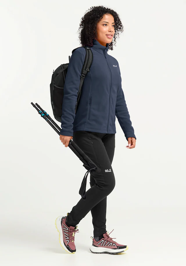 Jack Wolfskin Fleecejacke »TAUNUS 100 FZ W« winddicht, wasserabweisend, mit durchgehendem Reißverschluss