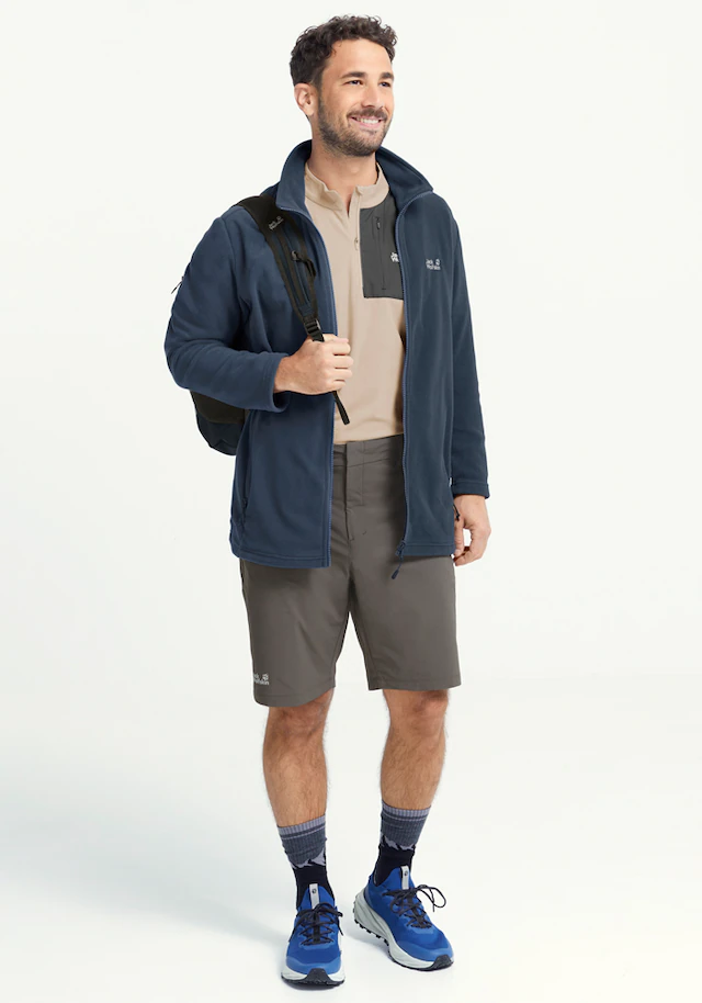 Jack Wolfskin Fleecejacke »TAUNUS 100 FZ M« mit Reißverschluss, winddicht, windabweisend
