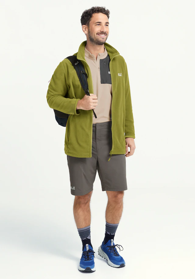 Jack Wolfskin Fleecejacke »TAUNUS 100 FZ M« mit Reißverschluss, winddicht, windabweisend