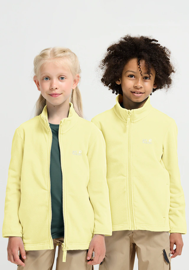 Jack Wolfskin Fleecejacke »TAUNUS 100 FZ K« winddicht, wasserabweisend, mit Kinnschutz