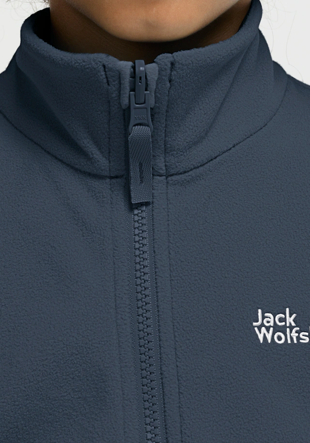 Jack Wolfskin Fleecejacke »TAUNUS 100 FZ K« winddicht, wasserabweisend, mit Kinnschutz
