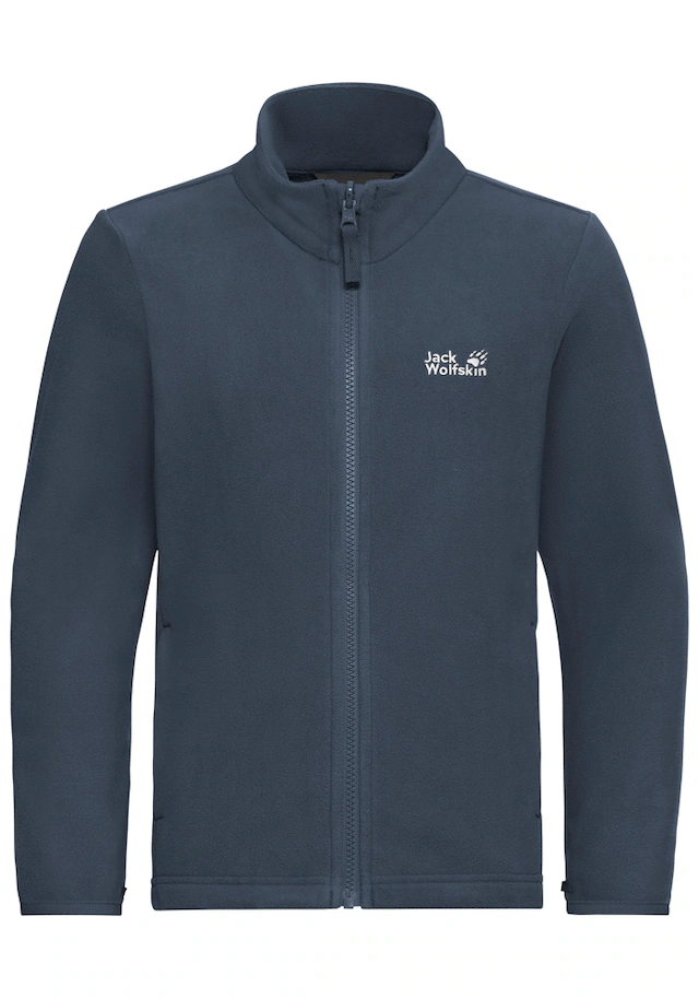 Jack Wolfskin Fleecejacke »TAUNUS 100 FZ K« winddicht, wasserabweisend, mit Kinnschutz