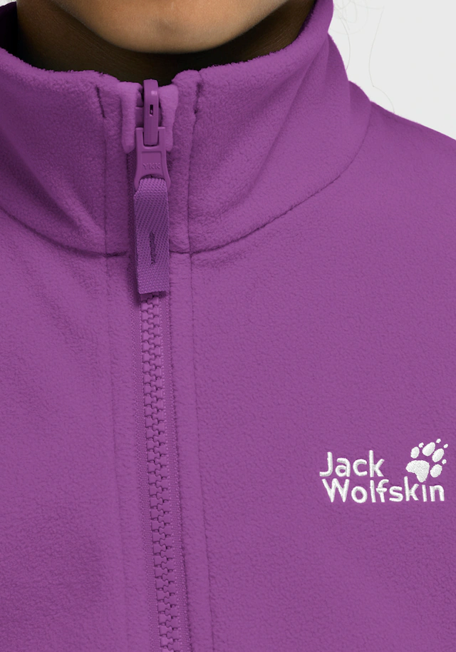 Jack Wolfskin Fleecejacke »TAUNUS 100 FZ K« winddicht, wasserabweisend, mit Kinnschutz
