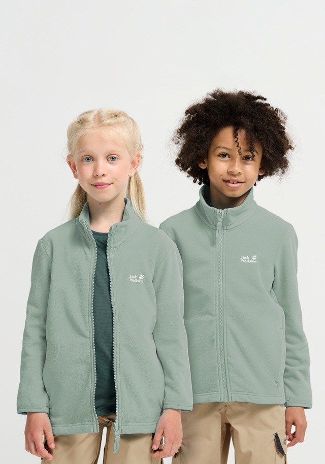Jack Wolfskin Fleecejacke »TAUNUS 100 FZ K« winddicht, wasserabweisend, mit Kinnschutz