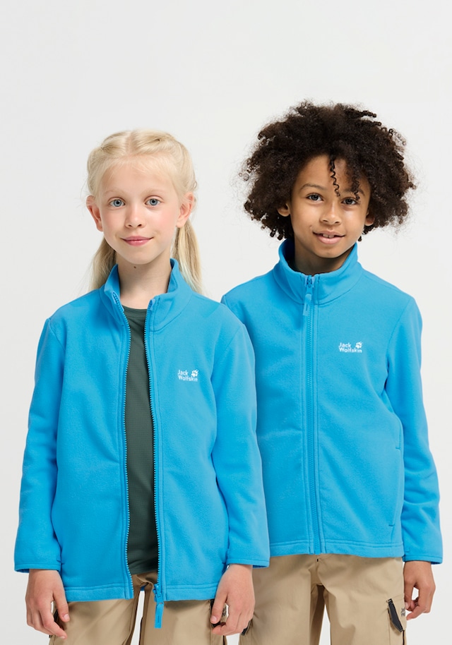 Jack Wolfskin Fleecejacke »TAUNUS 100 FZ K« winddicht, wasserabweisend, mit Kinnschutz