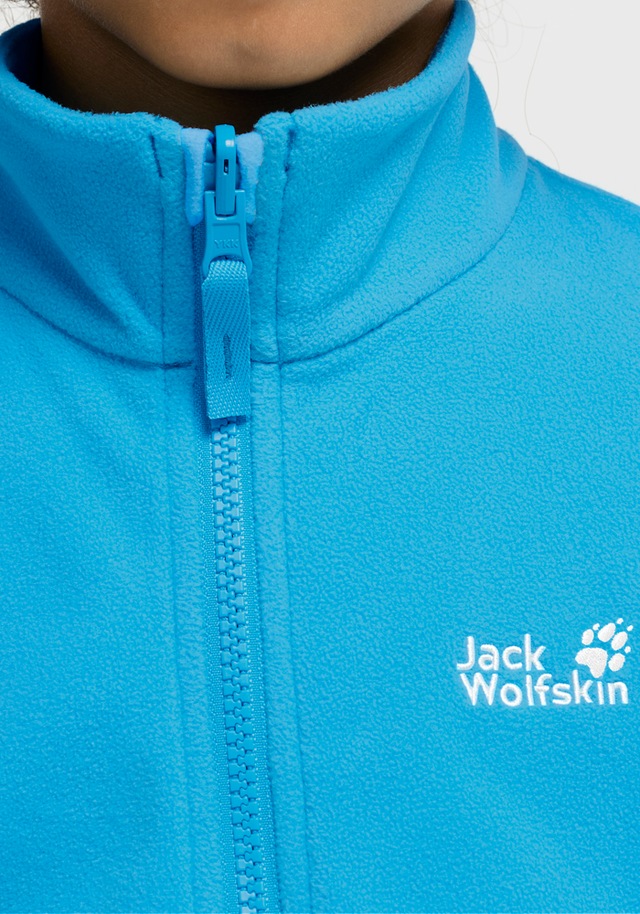 Jack Wolfskin Fleecejacke »TAUNUS 100 FZ K« winddicht, wasserabweisend, mit Kinnschutz
