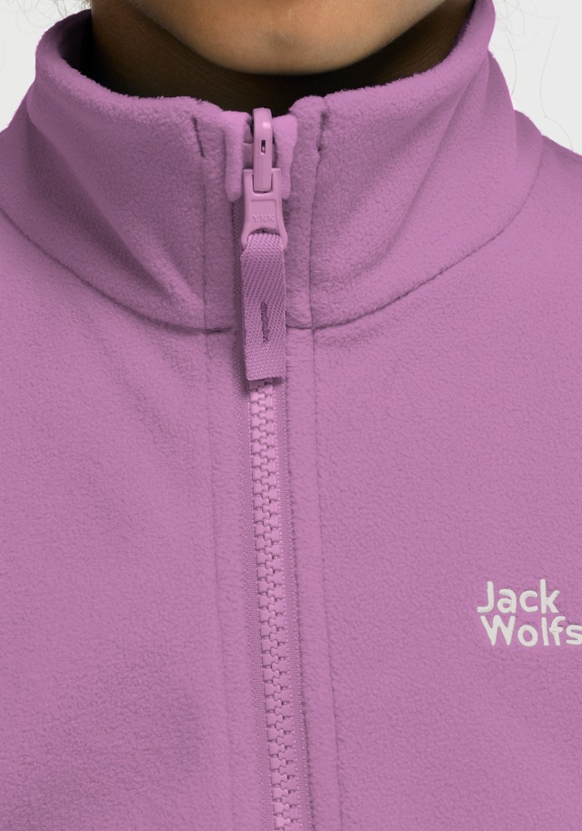 Jack Wolfskin Fleecejacke »TAUNUS 100 FZ K« winddicht, wasserabweisend, mit Kinnschutz
