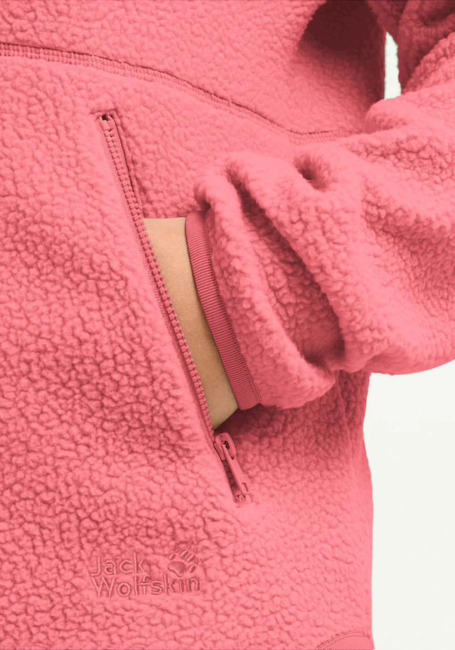Jack Wolfskin Fleecejacke »LITE CURL FZ W« mit weichem Material, atmungsaktiv, schnell trocknend