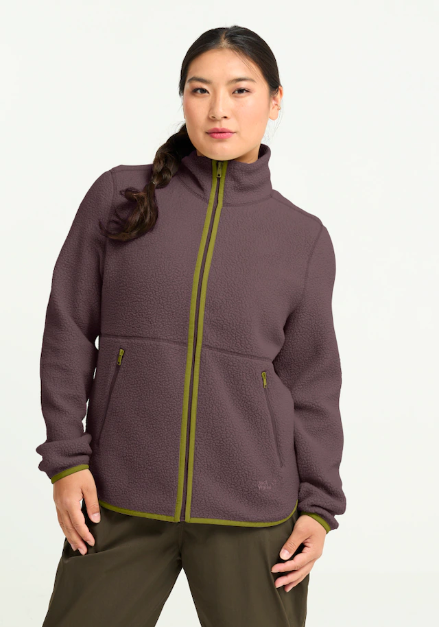 Jack Wolfskin Fleecejacke »LITE CURL FZ W« mit weichem Material, atmungsaktiv, schnell trocknend