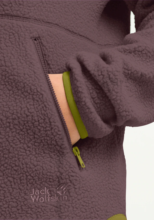 Jack Wolfskin Fleecejacke »LITE CURL FZ W« mit weichem Material, atmungsaktiv, schnell trocknend