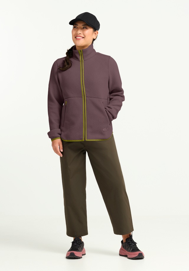 Jack Wolfskin Fleecejacke »LITE CURL FZ W« mit weichem Material, atmungsaktiv, schnell trocknend