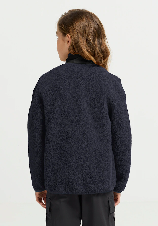 Jack Wolfskin Fleecejacke »LITE CURL FZ K« mit aufgesetzter Brusttasche mit Zipper, atmungsaktiv, wasserabweisend