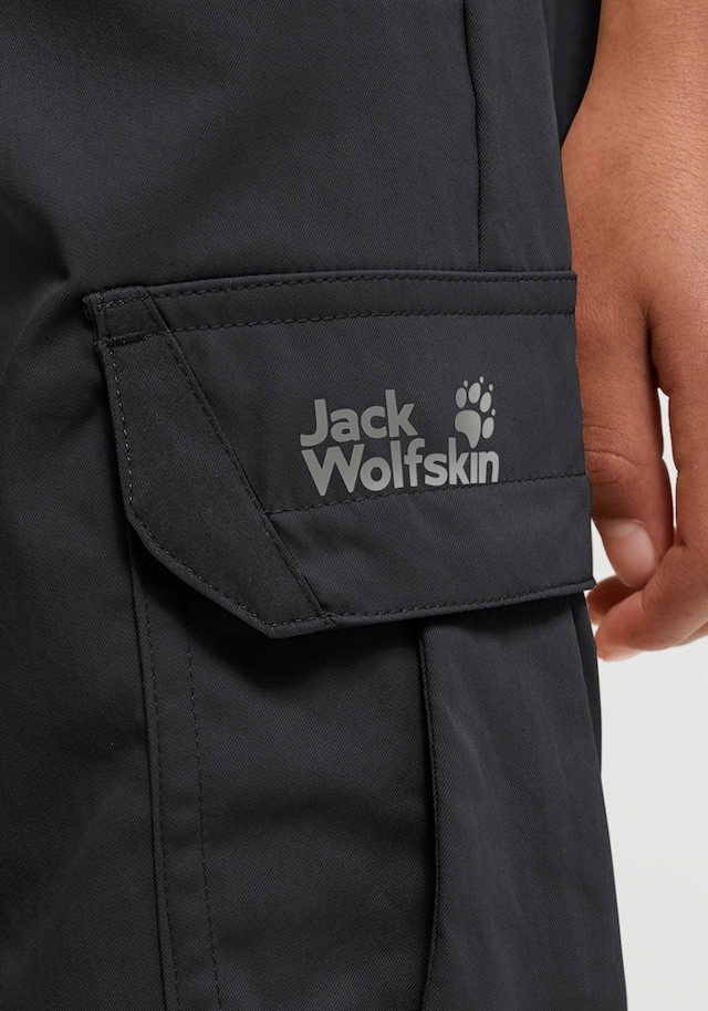 Jack Wolfskin Cargohose »CARGO PANTS K« für Kinder, mit reflektierenden Details, windabweisend, atmungsaktiv