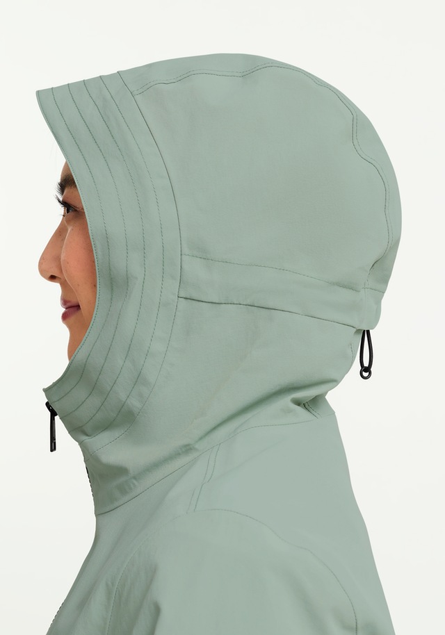 Jack Wolfskin Funktionsjacke »NABUR 2L JKT W« mit Kapuze mit 2-Wege-Reißverschluss, wasserdicht, atmungsaktiv