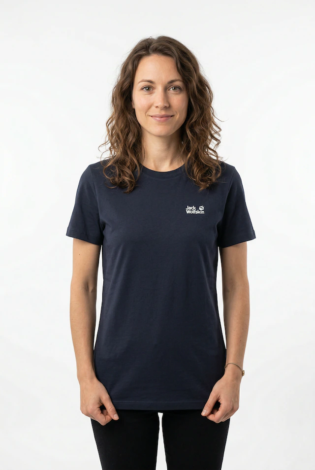 Jack Wolfskin T-Shirt »ESSENTIAL T W« Kurzarm, mit Rundhalsausschnitt, aus Baumwoll-Jersey