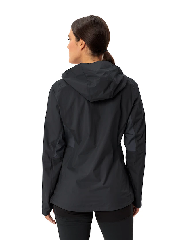 VAUDE Regenjacke »WOMEN'S SIMONY 2,5L JACKET V« mit Kapuze mit Kapuze, wasserdicht, winddicht, atmungsaktiv, Regular Fit, Langarm
