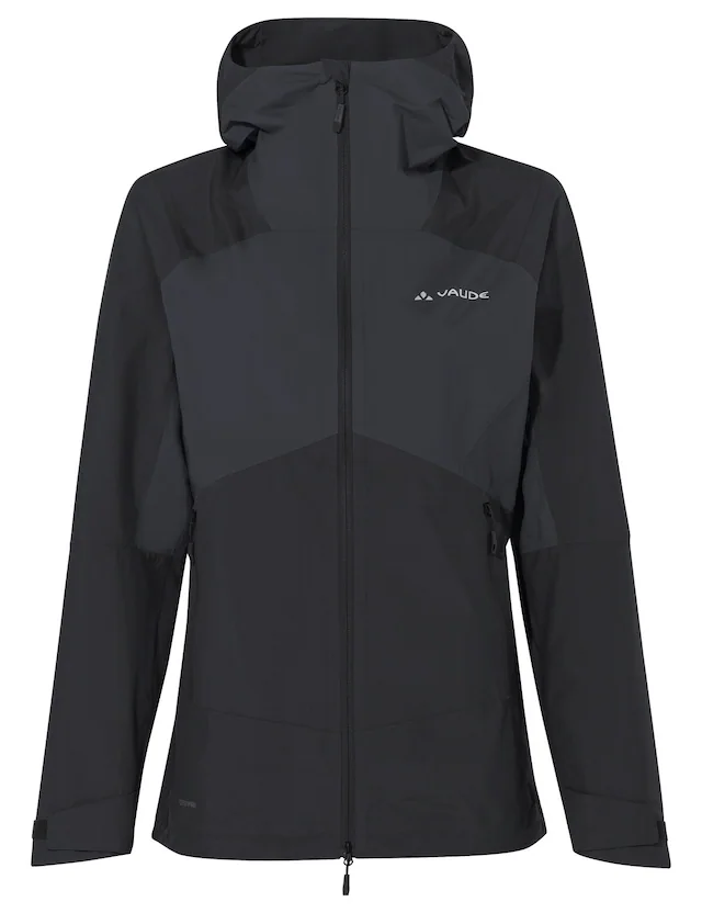 VAUDE Regenjacke »WOMEN'S SIMONY 2,5L JACKET V« mit Kapuze mit Kapuze, wasserdicht, winddicht, atmungsaktiv, Regular Fit, Langarm