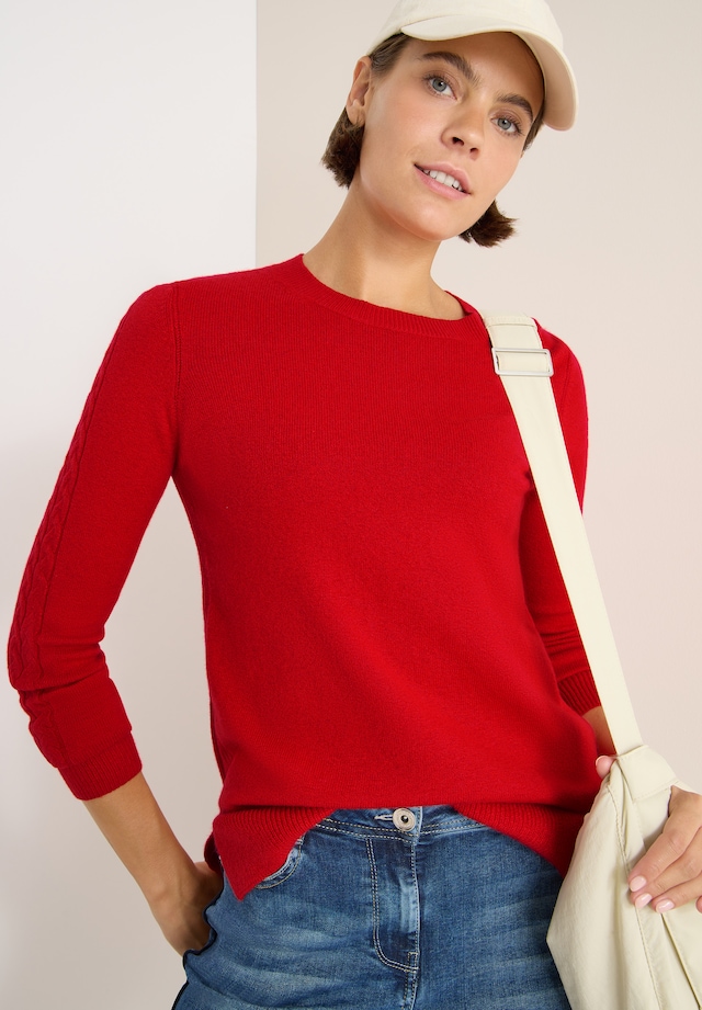 Cecil Strickpullover mit Strick-Detail