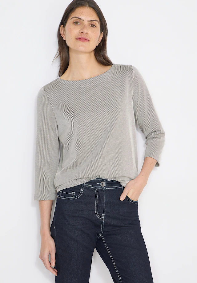 Cecil 3/4-Arm-Shirt mit Streifen Muster