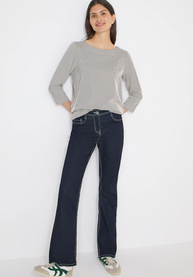 Cecil 3/4-Arm-Shirt mit Streifen Muster