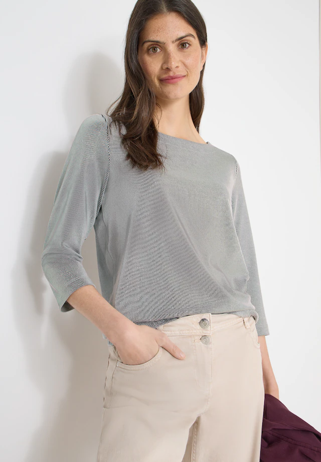 Cecil 3/4-Arm-Shirt mit Streifen Muster