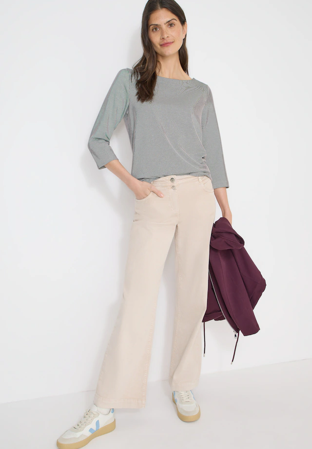 Cecil 3/4-Arm-Shirt mit Streifen Muster