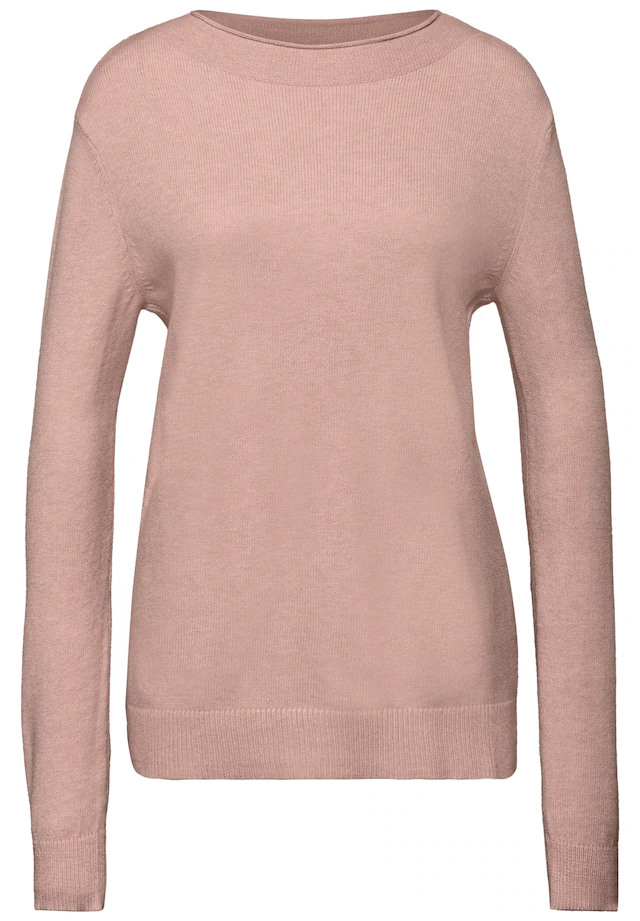 STREET ONE Strickpullover mit feiner Rollkante