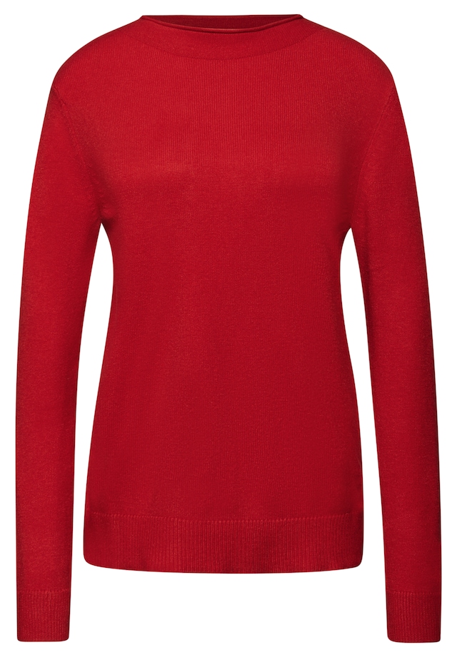 STREET ONE Strickpullover mit feiner Rollkante