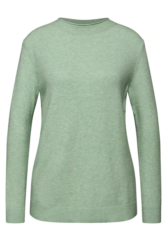 STREET ONE Strickpullover mit feiner Rollkante