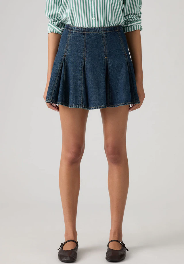 Levi's® Midirock »GODET MINI SKIRT« Denim-Faltenrock