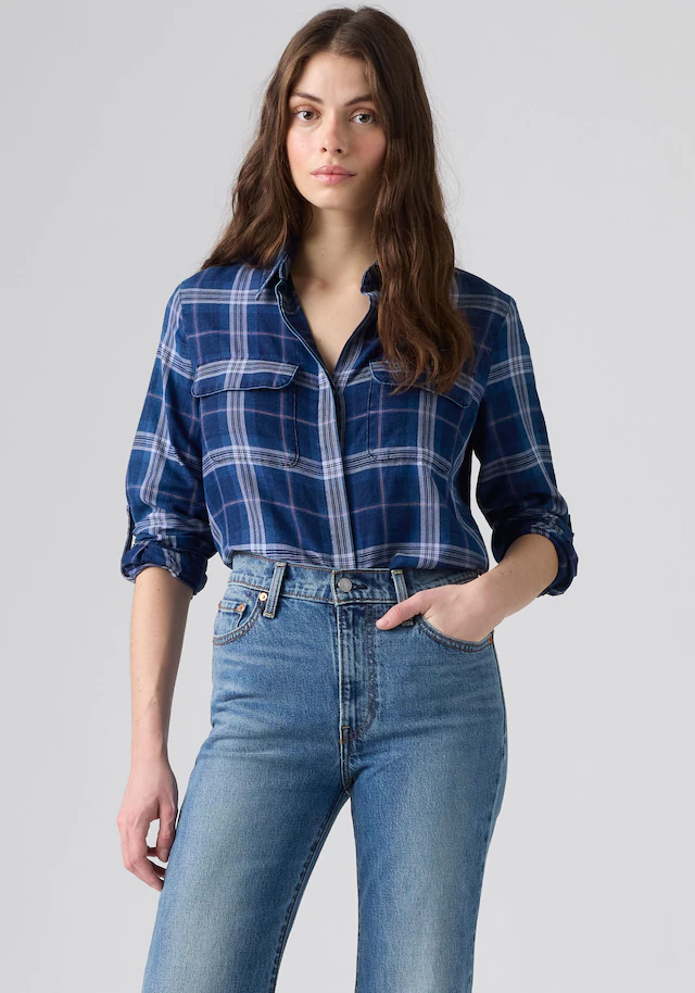 Levi's® Hemdbluse Krempelärmel mit Riegel