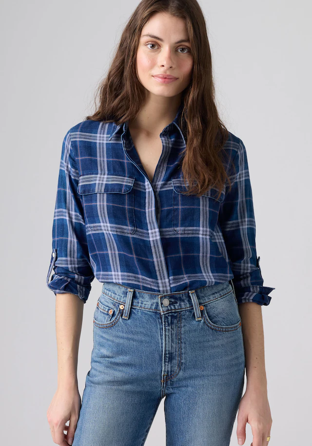 Levi's® Hemdbluse Krempelärmel mit Riegel