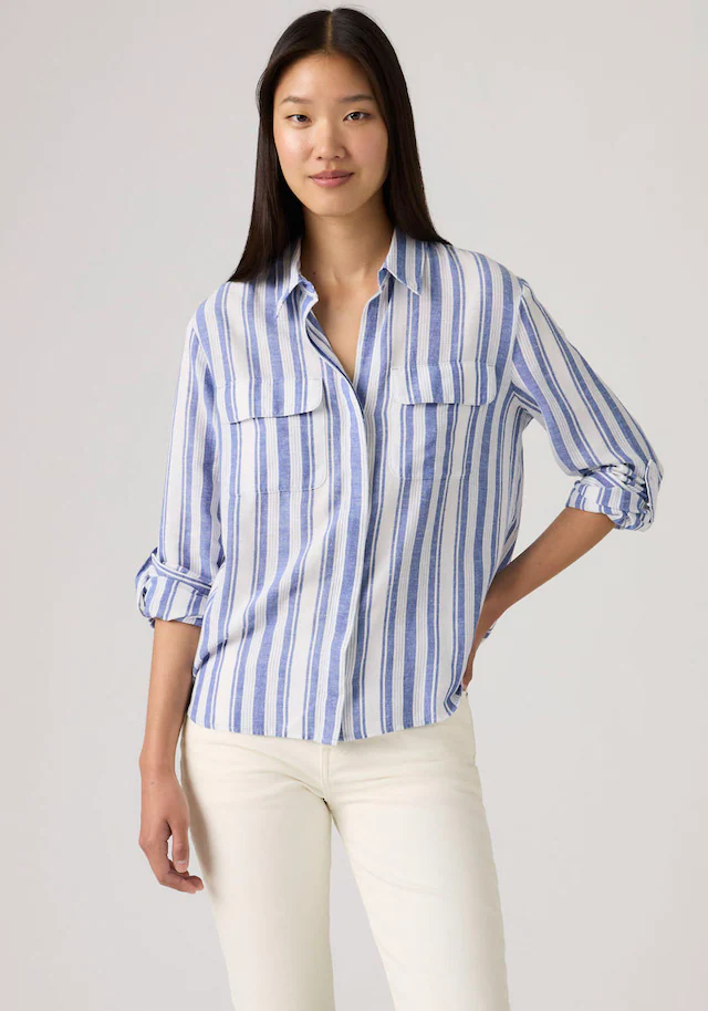 Levi's® Hemdbluse Krempelärmel mit Riegel