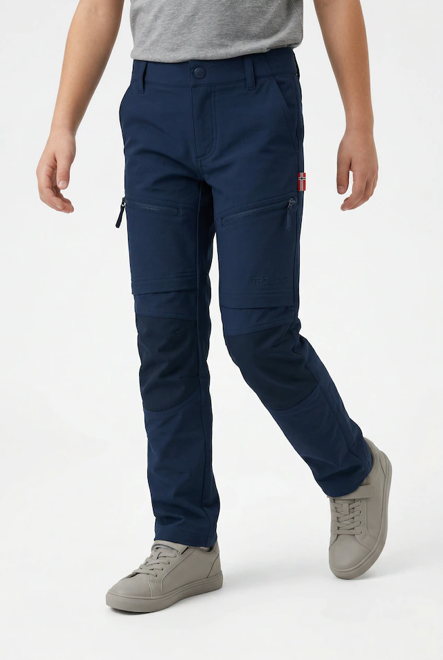 TROLLKIDS Zip-off-Hose »Kids Nordfjord Zip-off Pants Slim Fit« abzippbare Hosenbeine, mit Verstärkungen an Knien und Gesäß
