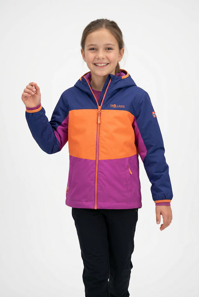 TROLLKIDS Regenjacke »Kids Bjordal Jacket« für Kinder und Jugendliche, mit Reißverschluss, wasserdicht, winddicht