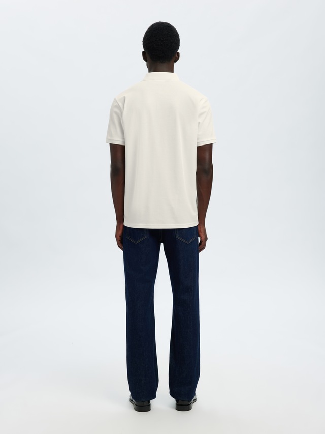 SELECTED Poloshirt »SLHFAVE BUTTON SS POLO NOOS« Baumwollmischung, regular fit