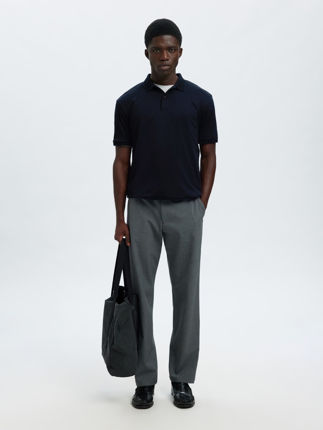 SELECTED Poloshirt »SLHFAVE BUTTON SS POLO NOOS« Baumwollmischung, regular fit