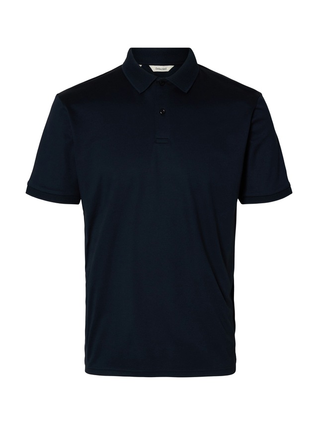 SELECTED Poloshirt »SLHFAVE BUTTON SS POLO NOOS« Baumwollmischung, regular fit